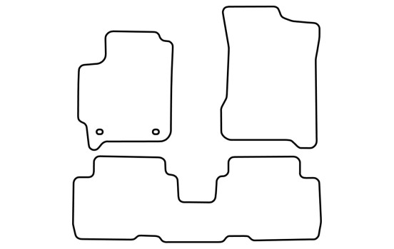 Bilmattor Velour lämplig för Kia Carens 2002-2006 (5 personer), bild 6