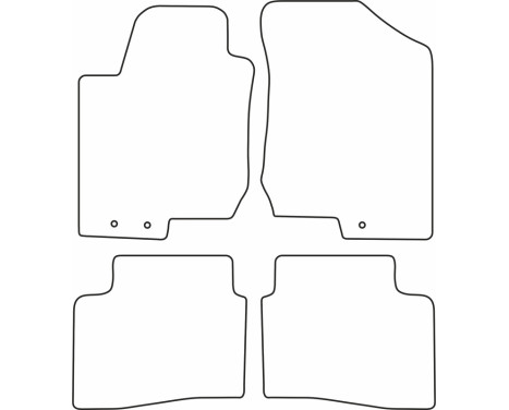 Bilmattor Velour lämplig för Kia Cee'd 2010-2012, bild 6