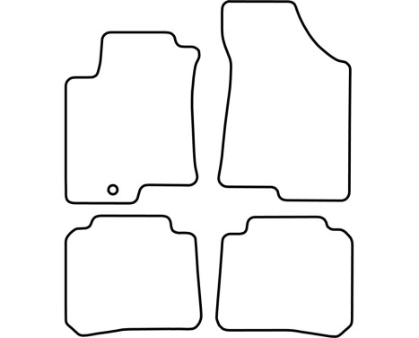 Bilmattor Velour lämplig för Kia Cerato 2004-2008, bild 6
