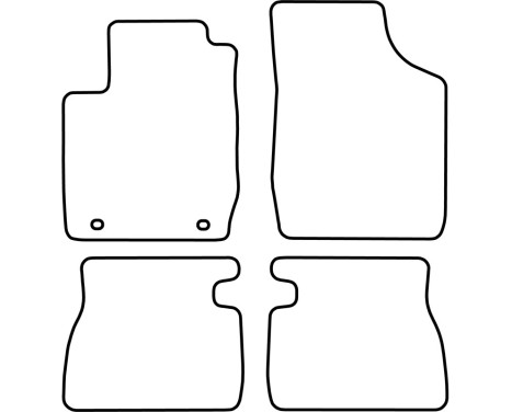 Bilmattor Velour lämplig för Kia Rio 2000-2005, bild 6