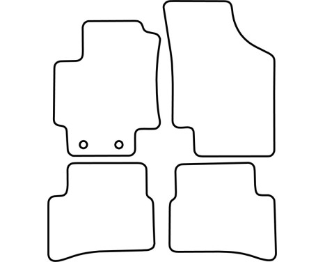 Bilmattor Velour lämplig för Kia Rio 2005-2011, bild 6