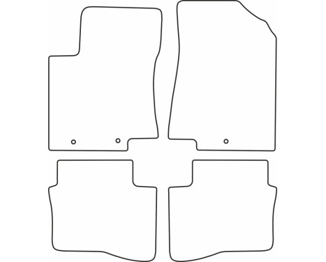 Bilmattor Velour lämplig för Kia Rio 2011-2015, bild 6