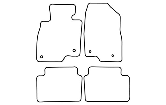 Bilmattor Velour lämplig för Mazda 2 2014-, bild 6