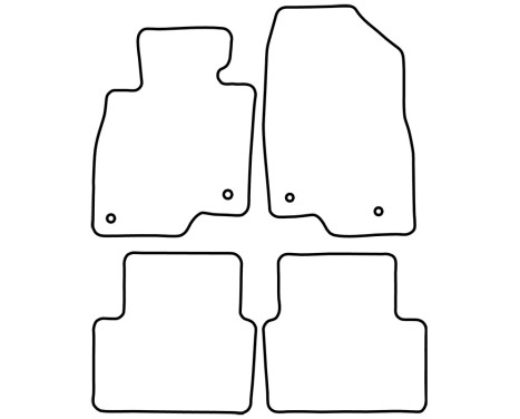 Bilmattor Velour lämplig för Mazda 3 2013-201, bild 6