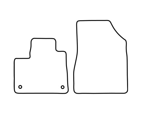 Bilmattor Velour lämplig för Mercedes Citan (W420) Box & Renault Kangoo III (Furgon) 2021- (allee, bild 6