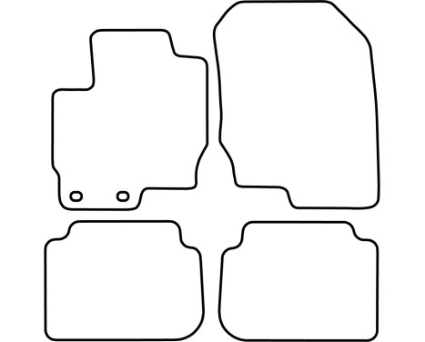 Bilmattor Velour lämplig för Mitsubishi Colt 2009- (inkl värme), bild 6