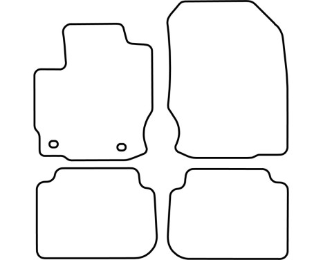 Bilmattor Velour lämplig för Mitsubishi Colt 3-dörrars 2004-2009, bild 6