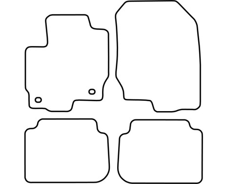 Bilmattor Velour lämplig för Mitsubishi Colt 5 dörrar 2004-2009, bild 6