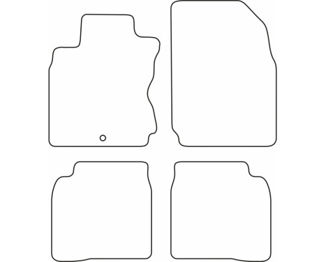 Bilmattor Velour lämplig för Nissan Note 2006-2013, bild 6