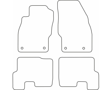 Bilmattor Velour lämplig för Opel Corsa E 201, bild 6