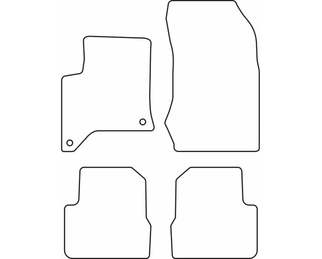 Bilmattor Velour lämplig för Opel Corsa F Hybrid & Peugeot 208 II Hybrid 2024-, bild 6