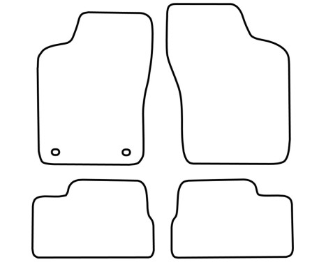 Bilmattor Velour lämplig för Opel Kadett E 1984-1993, bild 6