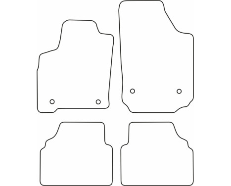 Bilmattor Velour lämplig för Opel Meriva A 2003-2010, bild 6