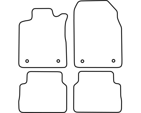 Bilmattor Velour lämplig för Opel Vectra C 2002-2004, bild 6