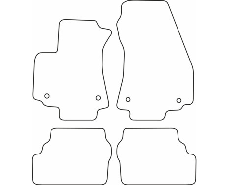 Bilmattor Velour lämplig för Opel Zafira A 1999-2004, bild 2