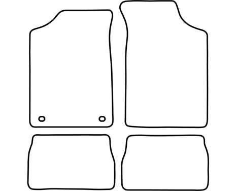 Bilmattor Velour lämplig för Peugeot 106 1991-1996, bild 6