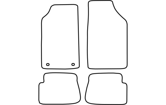 Bilmattor Velour lämplig för Peugeot 205 1984-1998 /309 1987-1993, bild 6
