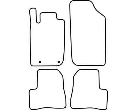 Bilmattor Velour lämplig för Peugeot 206 2007-2009, bild 6