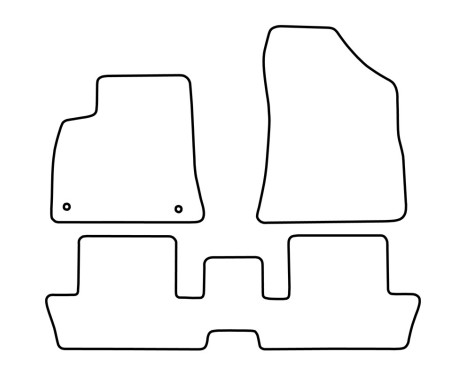 Bilmattor Velour lämplig för Peugeot 3008 2009-2016, bild 6
