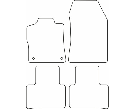 Bilmattor Velour lämplig för Peugeot 308 III SW 2021-, bild 6