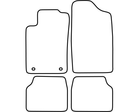 Bilmattor Velour lämplig för Peugeot 405 1987-1996, bild 6