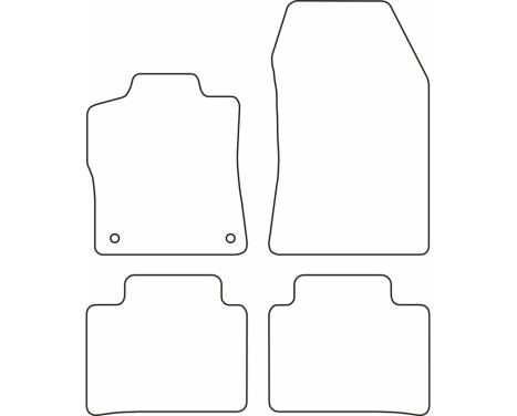 Bilmattor Velour lämplig för Peugeot 408 II 2022-, bild 6