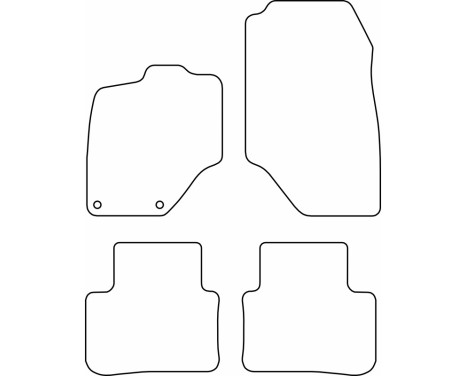 Bilmattor Velour lämplig för Peugeot 5008 III Hybrid & e-5008 2024-, bild 6