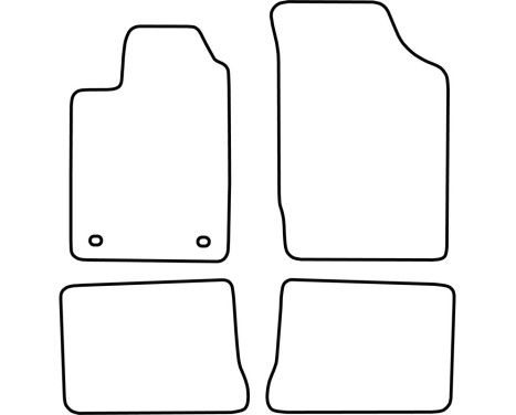 Bilmattor Velour lämplig för Renault Clio 1998-2001, bild 6