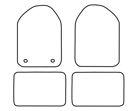 Bilmattor Velour lämplig för Renault Kangoo 1997-2005, bild 6