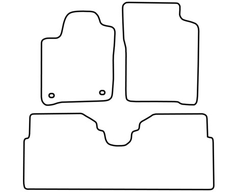 Bilmattor Velour lämplig för Renault Scenic 2000-2003 (+ fack), bild 6