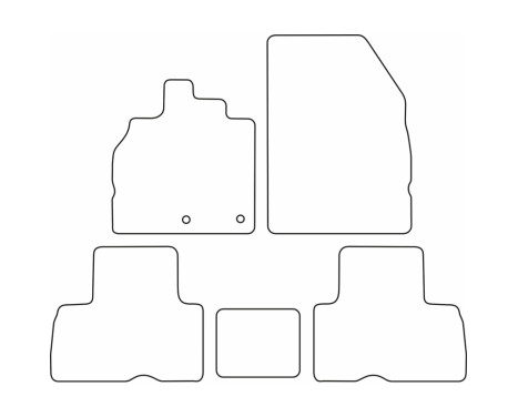 Bilmattor Velour lämplig för Renault Scenic 2009-2015, bild 6