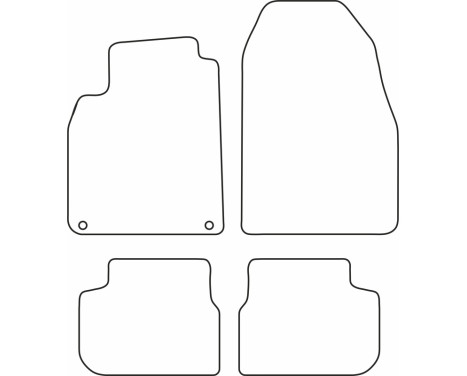 Bilmattor Velour lämplig för Saab 9-3 cabriolet 2002-2008, bild 6