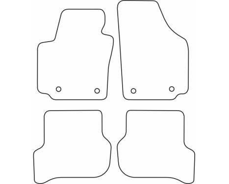 Bilmattor Velour lämplig för Seat Altea 2004-2008, bild 6