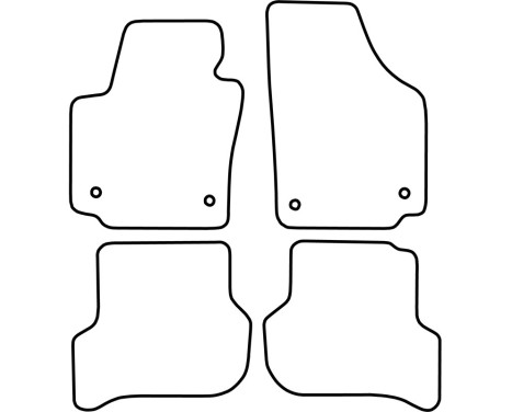 Bilmattor Velour lämplig för Seat Toledo 2013-, bild 6