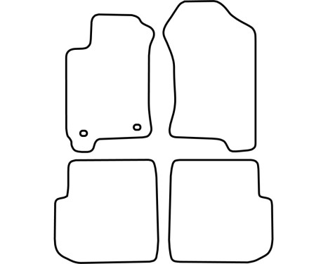Bilmattor Velour lämplig för Subaru Forester 1997-2002, bild 6