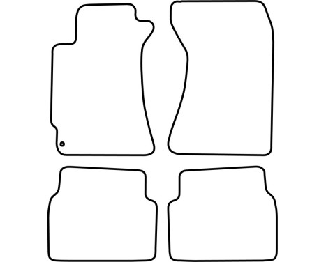 Bilmattor Velour lämplig för Subaru Forester 2002-2008, bild 6