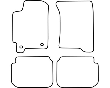 Bilmattor Velour lämplig för Subaru Impreza 1993-2000 (typ GL), bild 6