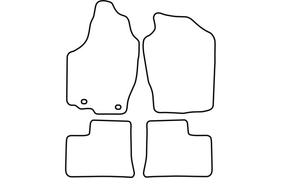 Bilmattor Velour lämplig för Suzuki Alto 2002-2009, bild 6