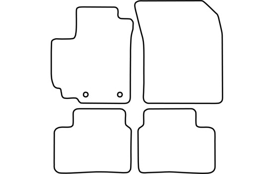 Bilmattor Velour lämplig för Suzuki Wagon R+ 2003-2008, bild 6
