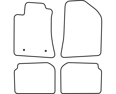 Bilmattor Velour lämplig för Toyota Avensis 2003-2005, bild 6