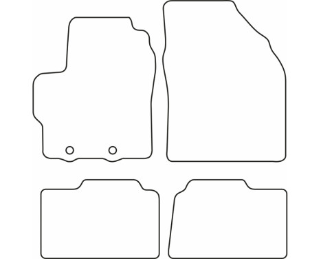 Bilmattor Velour lämplig för Toyota Aygo X 2022-, bild 6