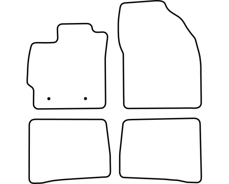 Bilmattor Velour lämplig för Toyota Prius 2009-2012, bild 6
