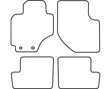 Bilmattor Velour lämplig för Toyota RAV4 2000-2003, bild 6