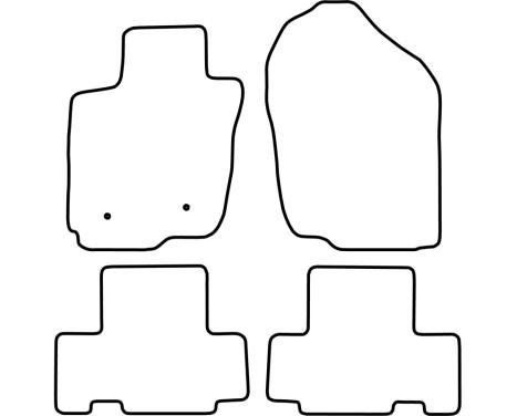 Bilmattor Velour lämplig för Toyota RAV4 2006-2013, bild 6