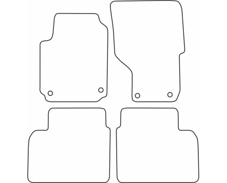 Bilmattor Velour lämplig för Volkswagen Amarok 2011-, bild 6