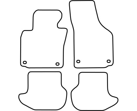 Bilmattor Velour lämplig för Volkswagen Eos 2006-, bild 6