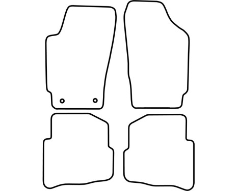 Bilmattor Velour lämplig för Volkswagen Fox 2007-, bild 6