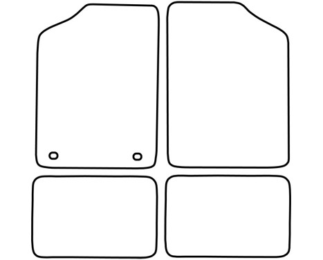 Bilmattor Velour lämplig för Volkswagen Golf III Cabrio 1992-1998 & Golf IV Cabrio 1998-2002, bild 6