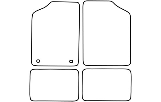 Bilmattor Velour lämplig för Volkswagen Golf III Cabrio 1992-1998 & Golf IV Cabrio 1998-2002, bild 6
