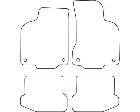 Bilmattor Velour lämplig för Volkswagen Polo 6N2 1999-2001, bild 6